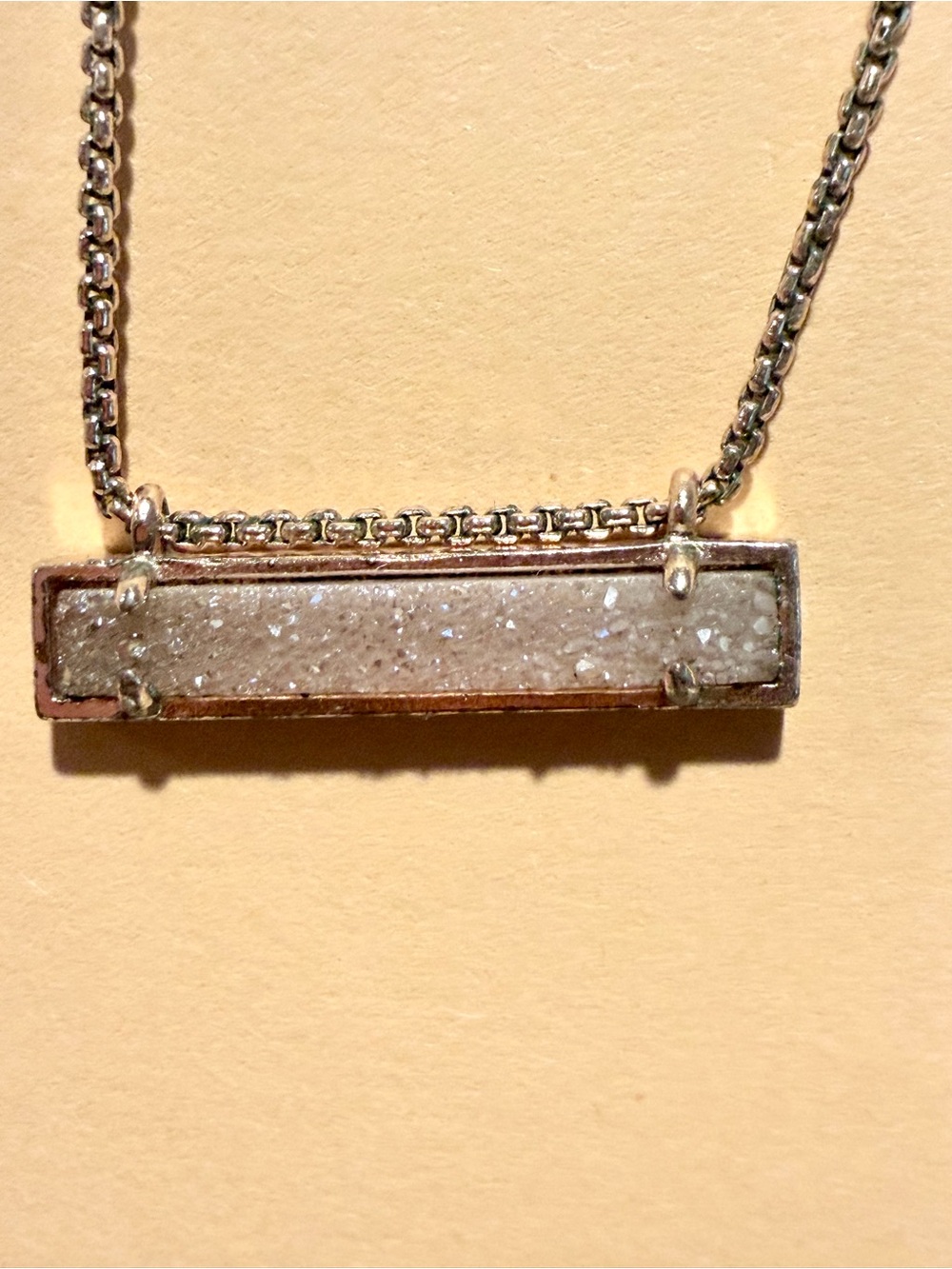 Kendra Scott Rose Gold Leanor Bar Necklace